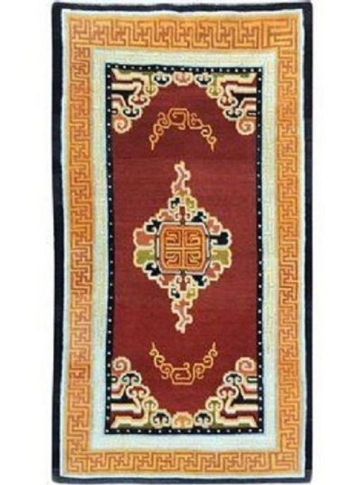 Vintage Tibetan Rug 2.11m X 1.24m