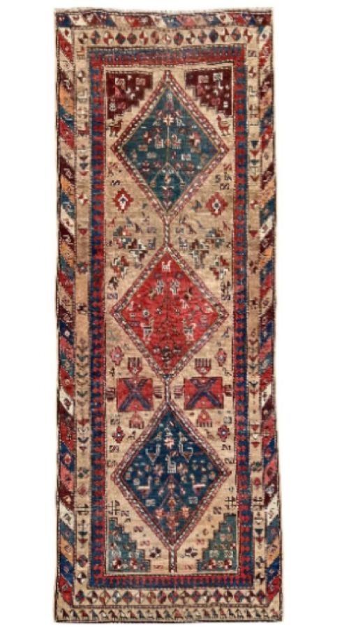 Antique Anatolian Runner 2.89m X 1.04m