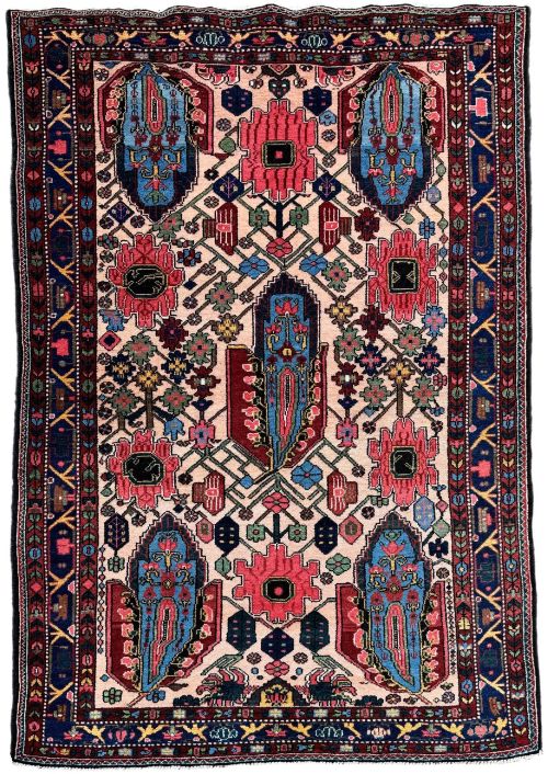 Antique Bakhtiar Rug 2.08m X 1.43m