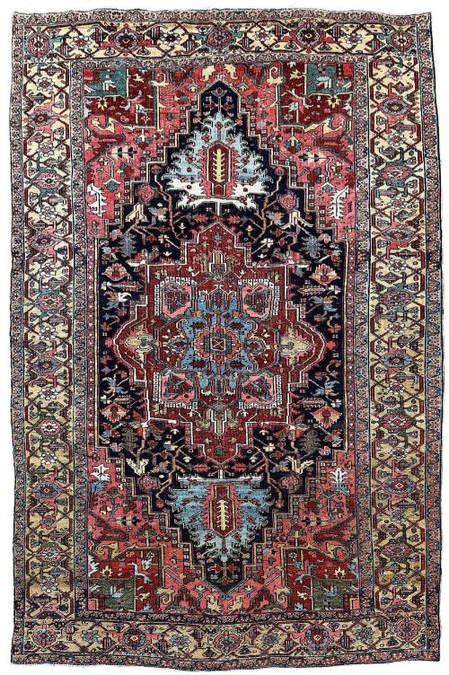 Antique Heriz Carpet 3.29m x 2.12m