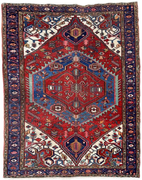 Antique Heriz Rug 1.76m X 1.44m