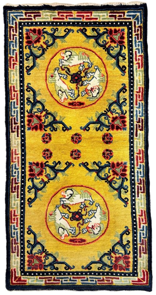 Antique Chinese Ningxia Rug 1.50m X 0.76m