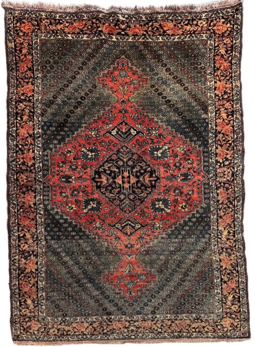 Antique Bakhtiar Rug 2.11m x 1.33m