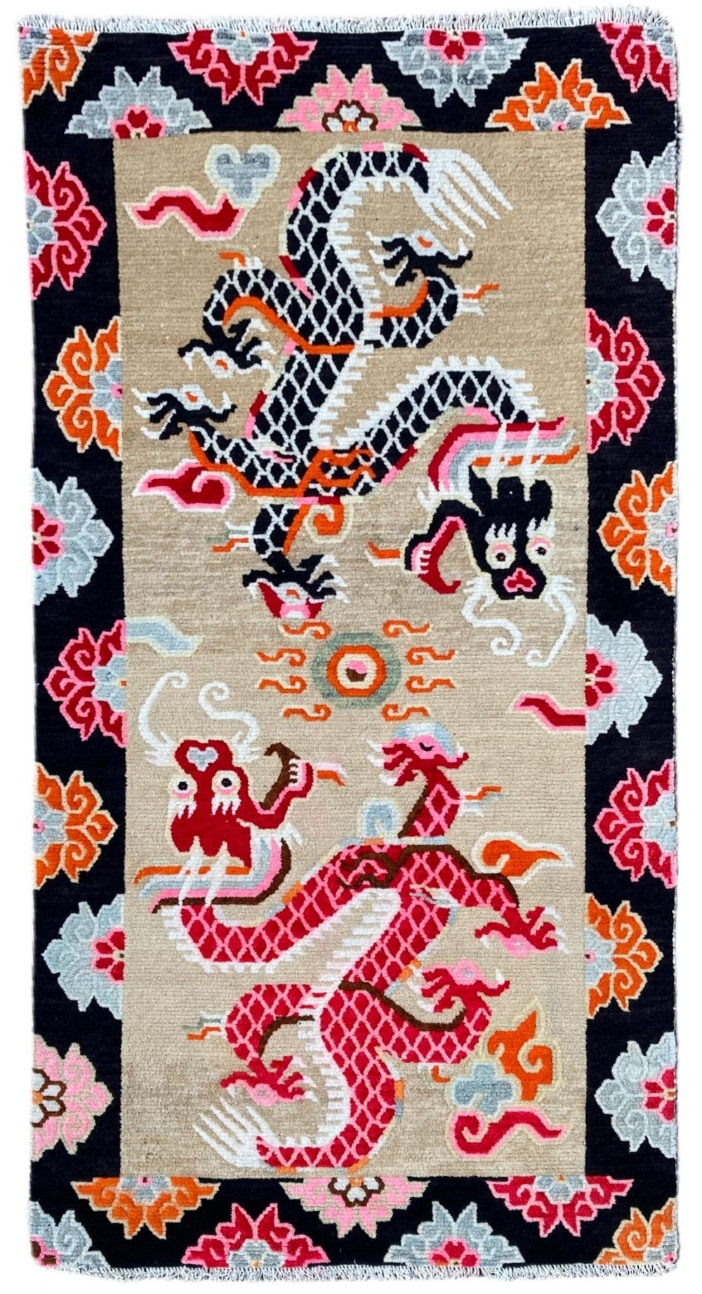 Antique Tibetan 'Dragon' Rug 1.67m x 0.88m