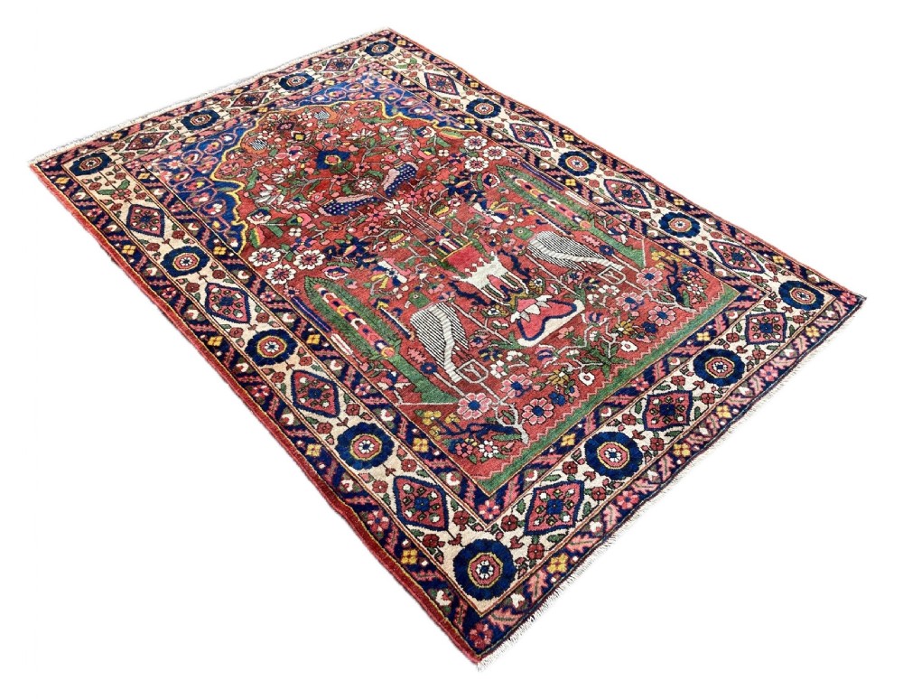 Antique Bakhtiar Rug 2.05m x 1.45m View III