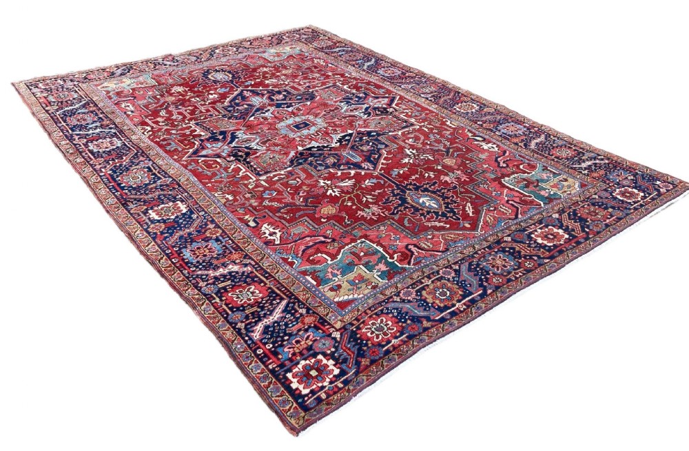 Antique Heriz Carpet 3.76m x 2.82m View III