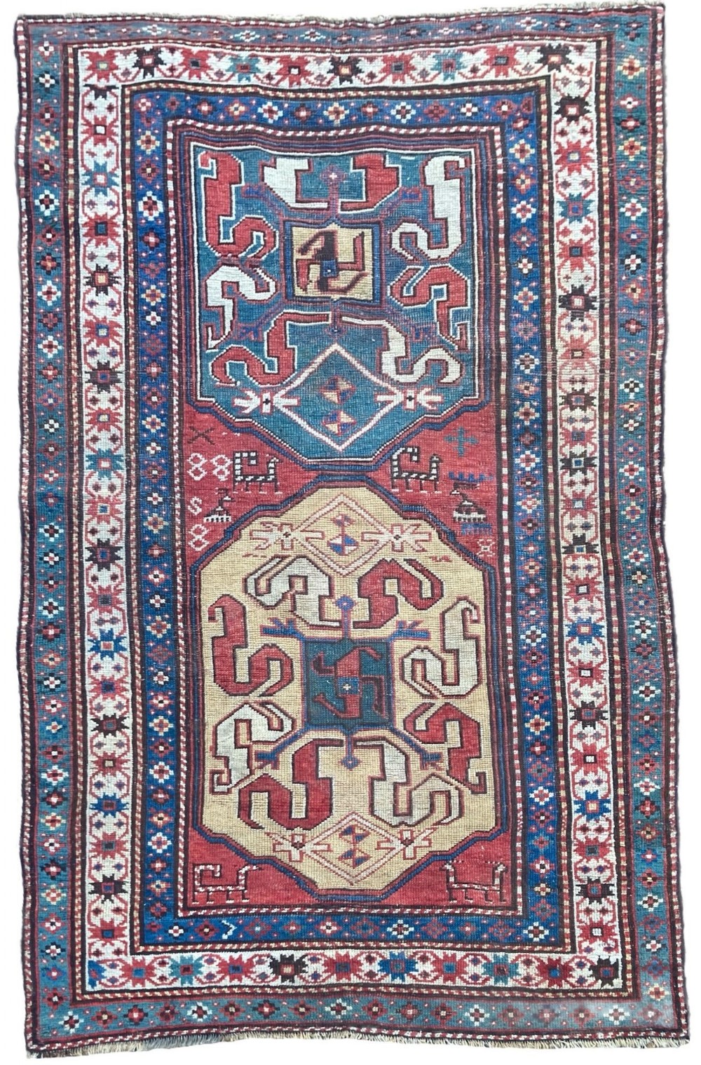 Antique Caucasian Chondoresk Rug 1.94m x 1.17m