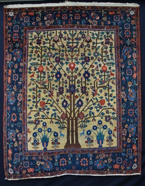 Antique Afshar Rug, Neiriz, Southern Persia