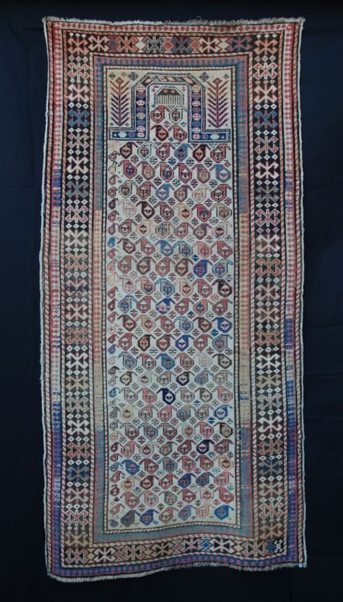 Antique Akstafa Prayer-rug, Eastern Caucasus