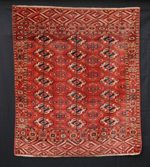 Antique Tekke Turkmen 'Dowry' Rug, Turkmenistan, Central Asia