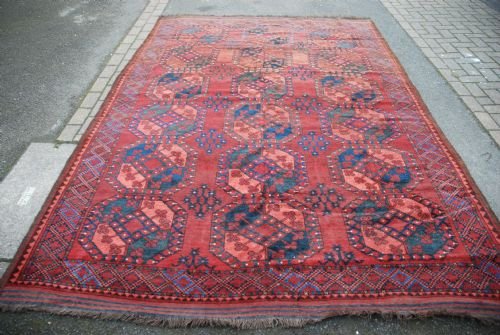 Antique Ersari Turkmen Carpet, Turkmenistan, Central Asia