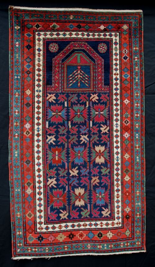 Antique Prayer-rug, Akstafa, Eastern Caucasus