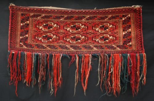 Pair of Antique Tekke Turkmen Torbas, Turkmenistan, Central Asia