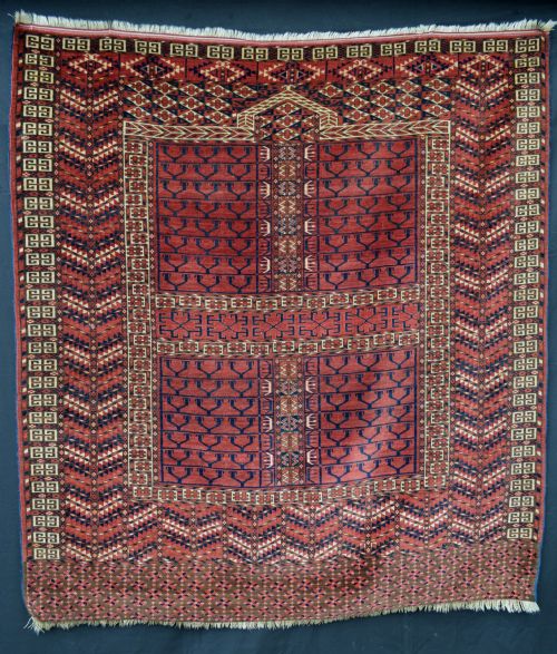 Antique Engsi (Door Rug), Tekke Turkmen Tribes, Turkmenistan, Central Asia