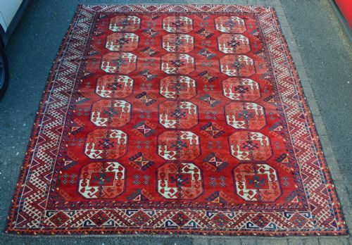 Antique Kizyl Ayak Turkmen Carpet, Turkmenistan, Central Asia
