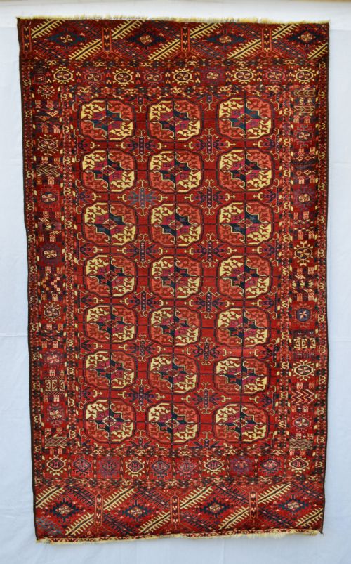 Antique Turkmen Rug, Tekke Tribes, Turkmenistan, Central Asia