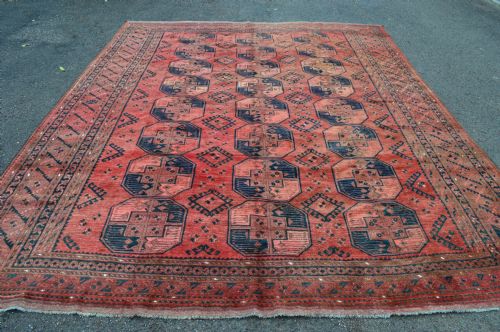 Antique Ersari Turkmen Carpet, Central Asia