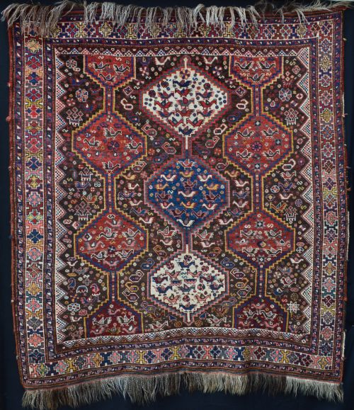 Antique Khamseh Confederacy Rug, South-west Persia