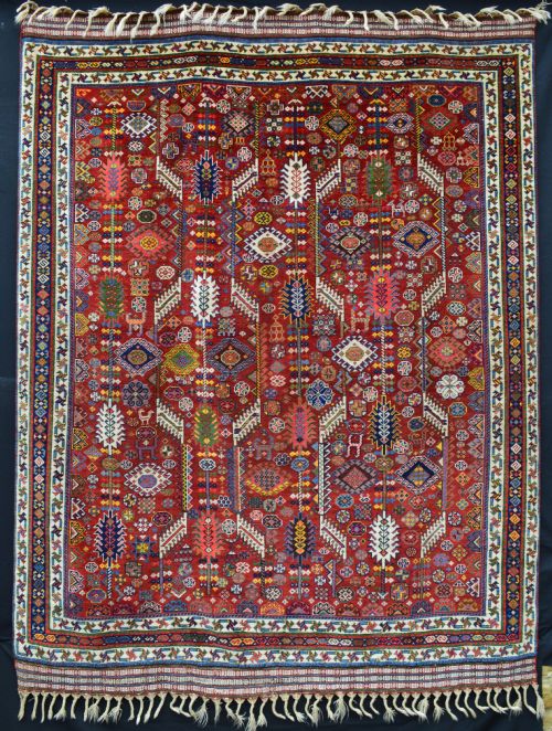 Antique Qashqa'i- Shekarlu Rug, Fars Province, South-west Persia