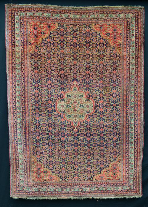 Antique Kerman Afshar Rug, Kerman Province, Southern Persia.