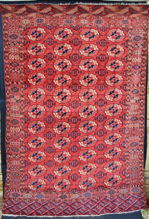 Antique Tekke Turkmen Carpet, Turkmenistan, Central Asia.