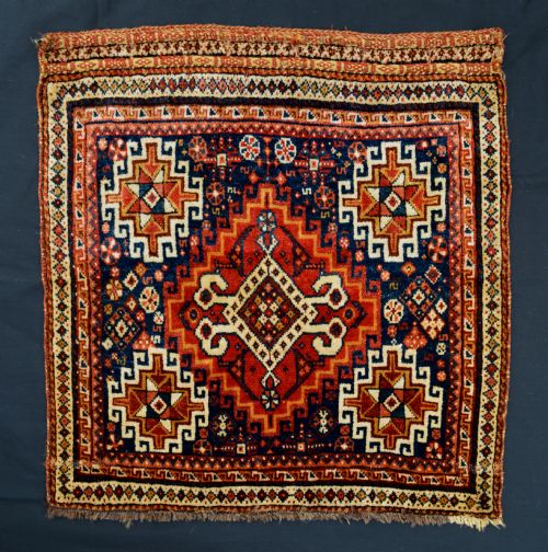 Antique Saddle-bagface, Qashqa'i Tribes, Fars Province, South-west Persia