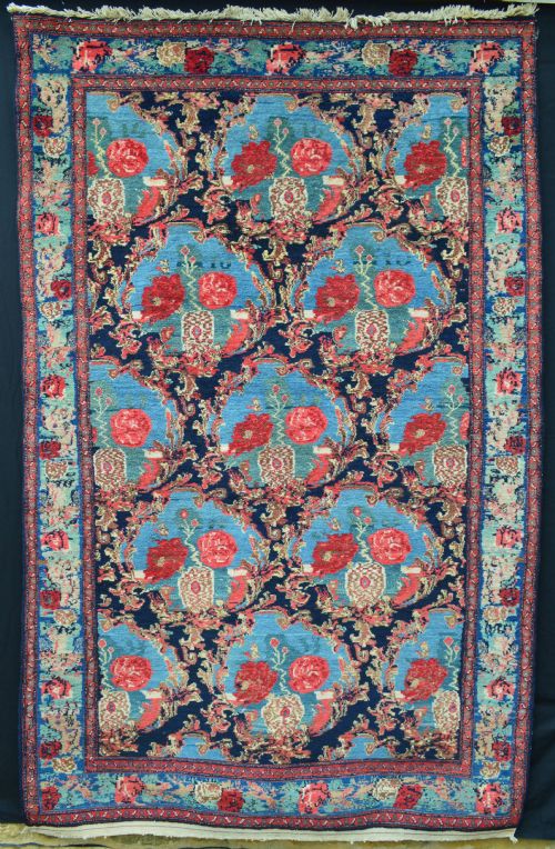 Antique Senneh Rug, Kurdish Tribes of Senneh, Persian Kurdistan