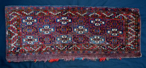 Antique Torba, Yomut Turkmen Tribes, Trans-caspian Steppes, Turkmenistan, Central Asia.