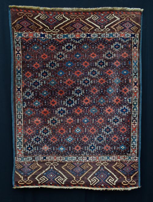 Antique Turkmen Wedding Rug, Yomut Tribes, Trans-caspian Steppes, Turkmenistan, Central Asia.