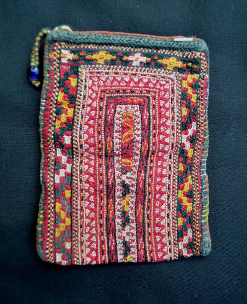Antique Turkmen Purse, Tekke Turkmen, Turkmenistan, Central Asia