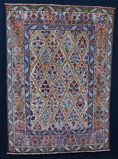 Old Quom Rug, Quom, Central Persia.