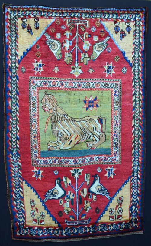 Antique Gabbeh, Qashqa'i-kashkuli Tribe, Fars Province, South-west Persia.