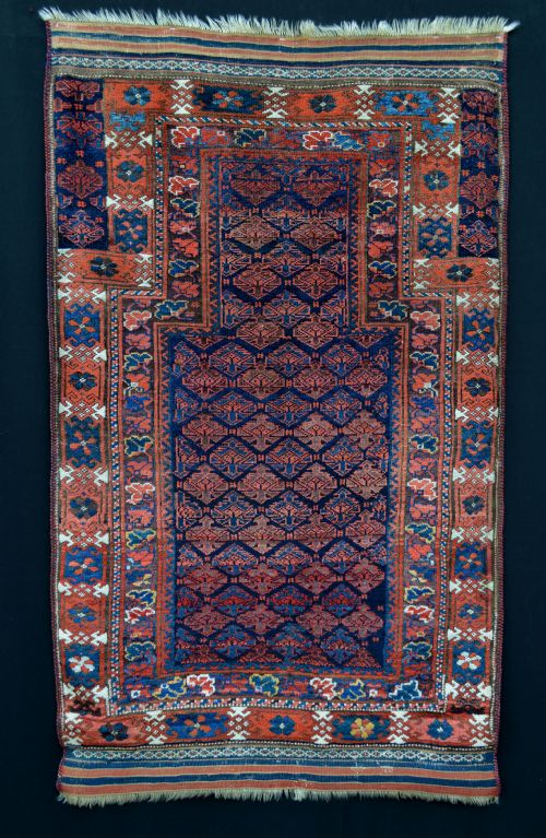 Antique Prayer-rug, Timuri Tribes, Borderlands of Eastern Persia and Western Afghanistan.