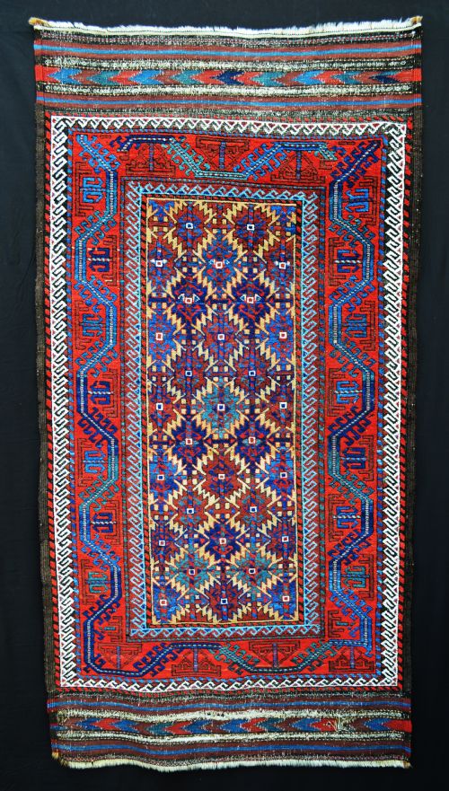 Antique Baluch Tribal Rug, Khorassan Province, North-east Persia.