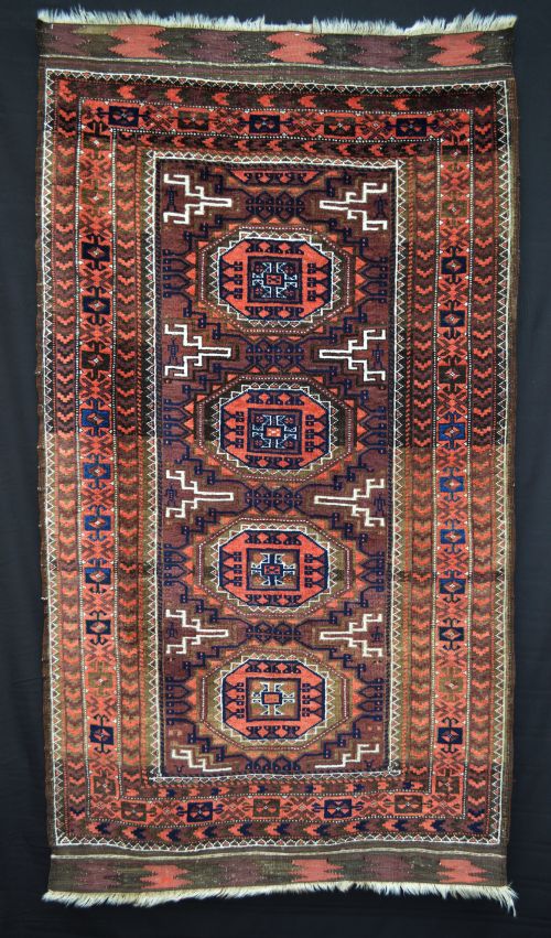 Antique Baluch Tribal Rug, Borderlands of Eastern Persia/western Afghanistan.