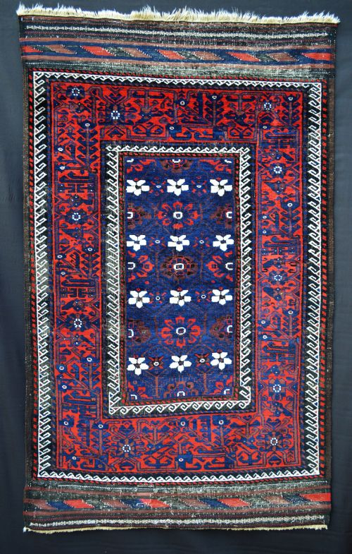 Antique Baluch Rug, Jehan Begi Tribe, Khorassan Province, North-east Persia.