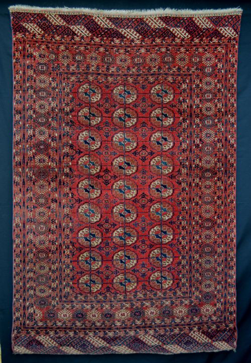 Antique Turkmen Rug, Tekke Tribes, Turkmenistan