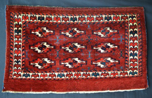 Antique Turkmen Chuval, Yomut Tribes, Trans-caspian Steppes, Turkmenistan.