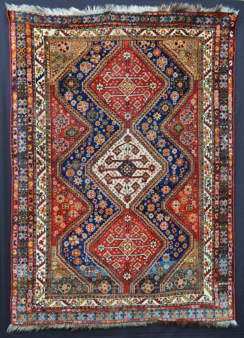 Antique Qashqa'i Tribal Rug, Fars Province, South-west Persia.