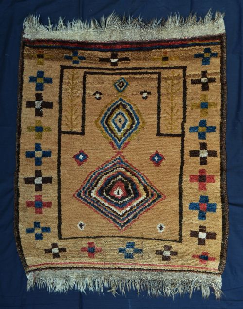 Antique Prayer-rug, Taimani- Baluch Nomads, Western Afghanistan.
