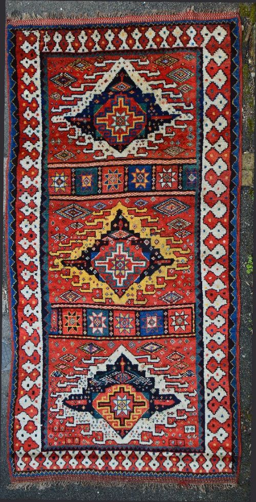 Antique Kordi Corridor Carpet, Quchan Region, Khorassan, North-east Persia.