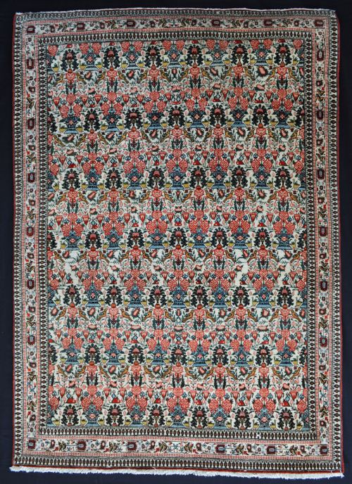 Antique Qom Rug, Qom, Central Persia.
