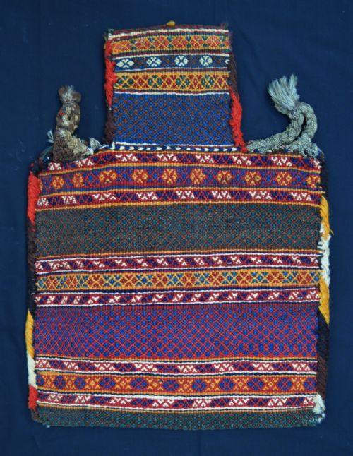 Antique Qashqa'i Salt-bag (Namakdan), Darrehshuri Nomads, Fars Province, South-west Persia.