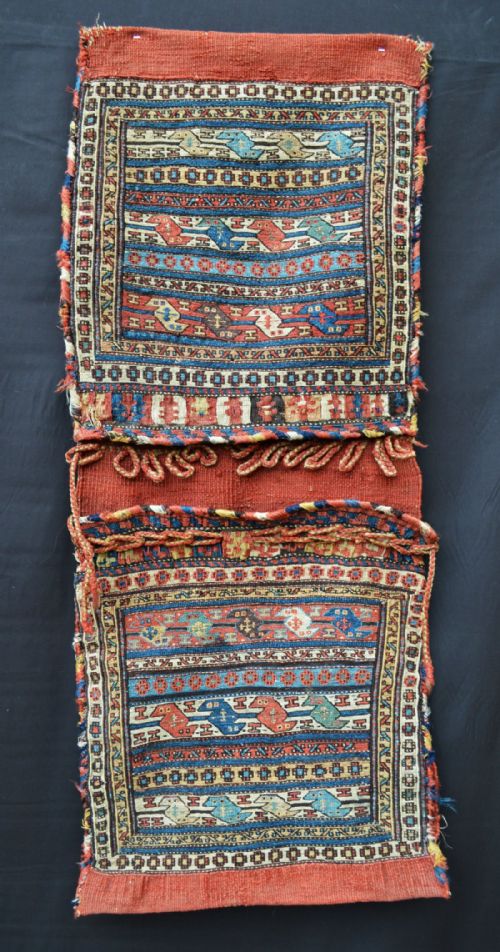 Antique Saddle-bags (Khorjin), Shahsevan Tribes, Moghan, Azerbaijan.