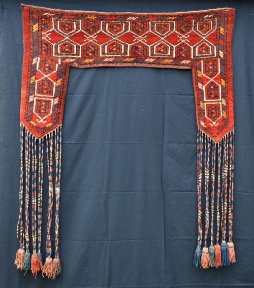 Antique Turkmen Kapanuk, Ersari Tribes, Middle Amu Darya Region, Turkmenistan, Central Asia.