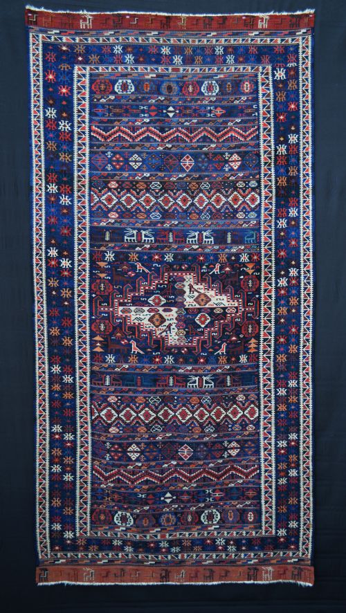 Antique Kurdish Flatweave, Kordi Tribes of Quchan, Khorassan, North-east Persia.