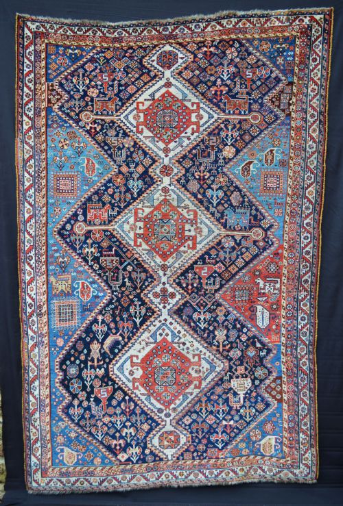Antique Qashqa'i Tribal Rug, Fars Province, South-west Persia