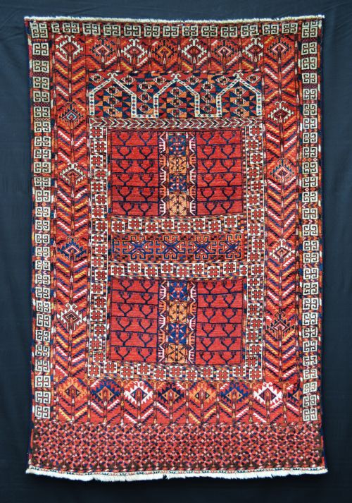 Antique Turkmen Engsi, Teke Tribes, Akhal Oasis, Turkmenistan, Central Asia.
