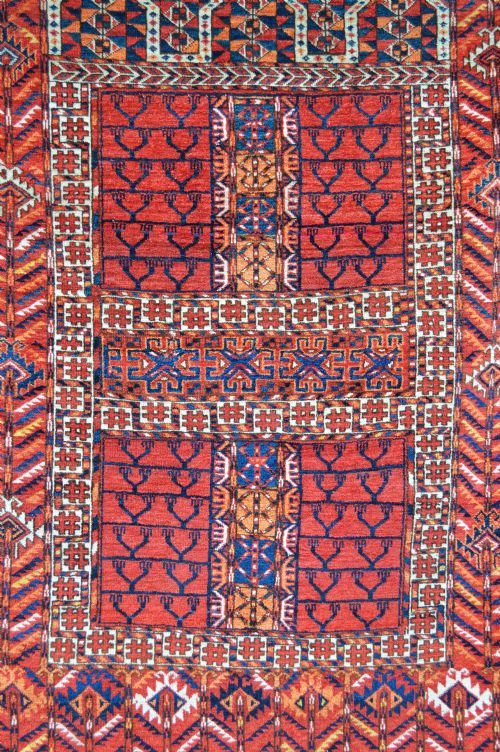 fig 1. Antique Turkmen Engsi, Teke Tribes, Akhal Oasis, Turkmenistan, Central Asia.