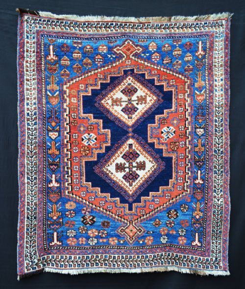 Antique Afshar Tribal Rug, Sirjan Region, Kerman Province, Southern Persia.